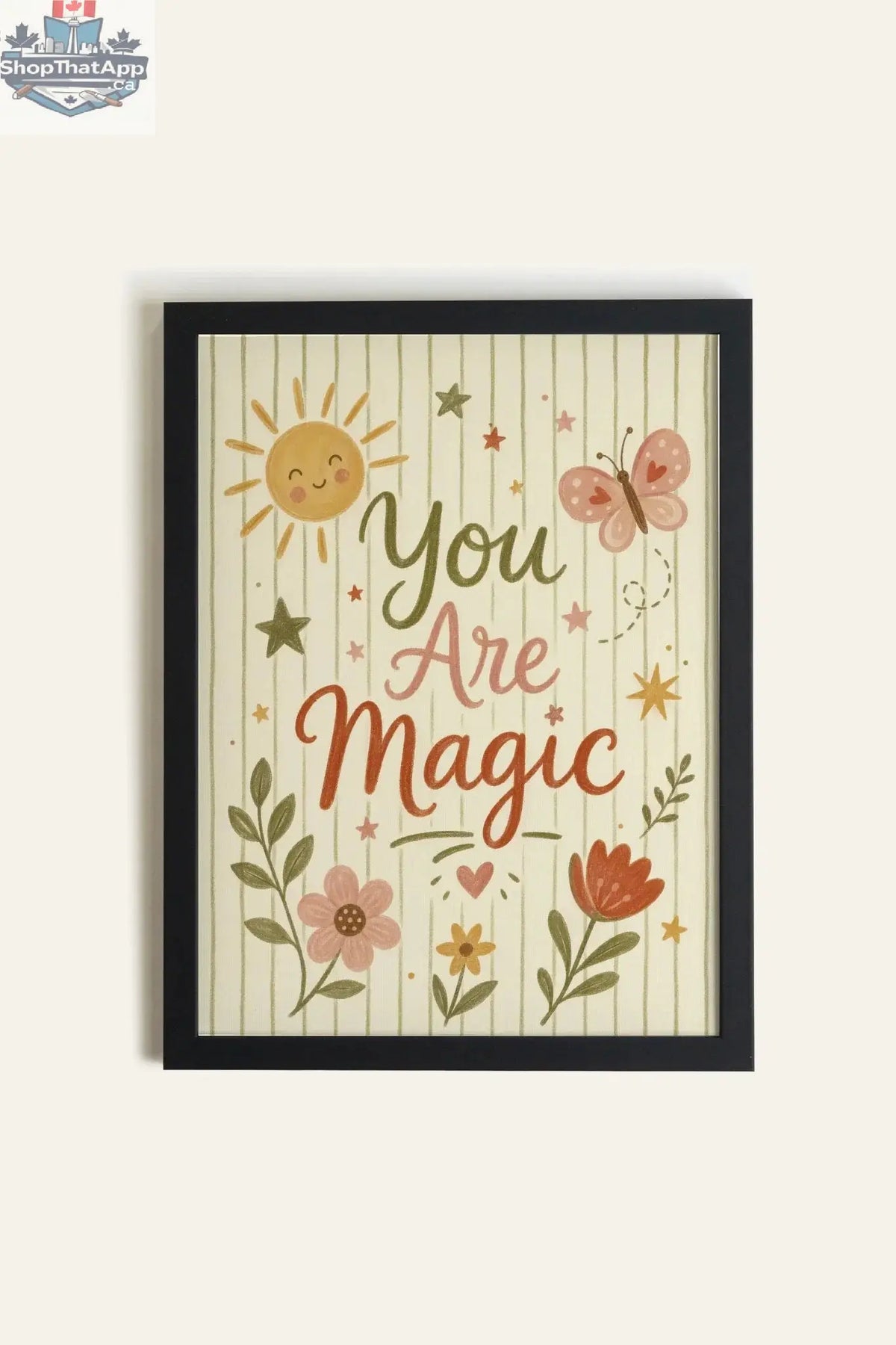 YOU ARE MAGIC Art Print - Oeuvre sur toile rigide, encadré Noir (collective) - Shopthatapp.ca