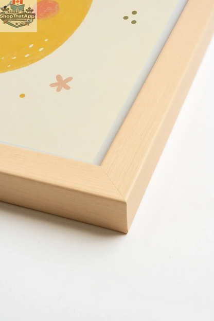 ZESTE D'AMOUR Tableau Encadré sur Toile Rigide en Naturel Clair (Collective) - Shopthatapp.ca