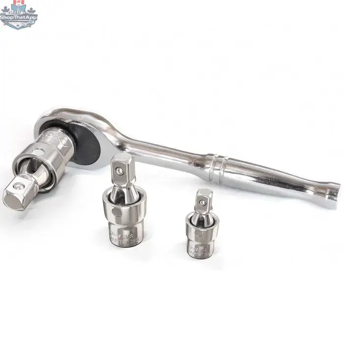 3pc Universal Joint Socket Adapter Set for 1/2", 3/8", and 1/4" Drive - Shopthatapp.ca