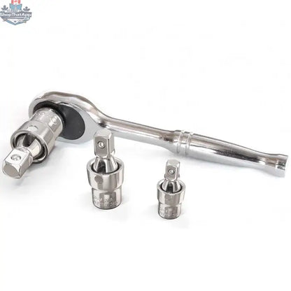 3pc Universal Joint Socket Adapter Set for 1/2", 3/8", and 1/4" Drive - Shopthatapp.ca
