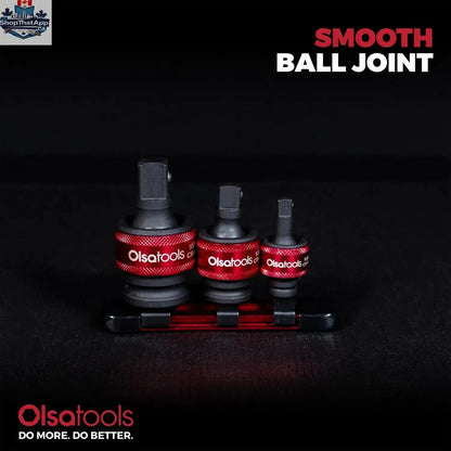 3pc Universal Joint Socket Adapter Set for 1/2", 3/8", and 1/4" Drive - Shopthatapp.ca
