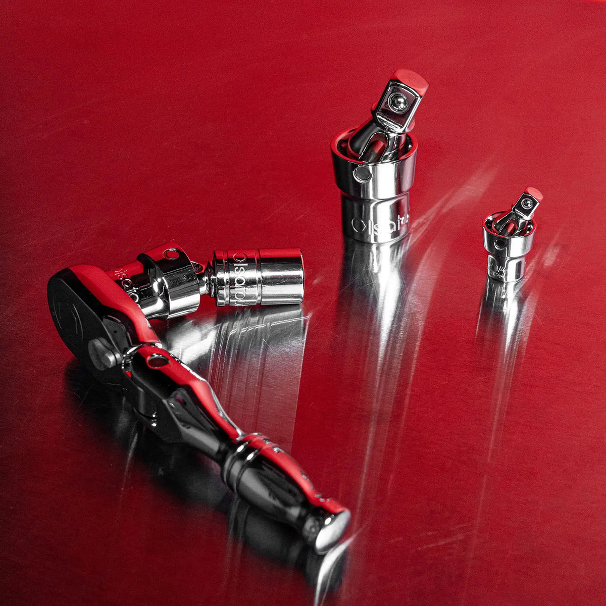 3pc Universal Joint Socket Adapter Set for 1/2", 3/8", and 1/4" Drive - Shopthatapp.ca