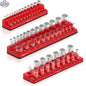 Olsa Tools Canada 2-row magnetic socket holders for 1/2 drive click torque wrenches, organized socket storage and easy access