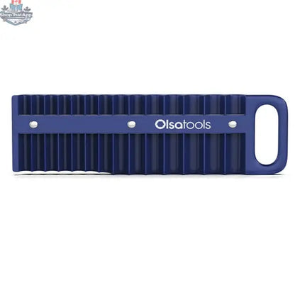 Olsa Tools Canada magnetic socket organizer tray with labeled slots for efficient tool management and secure socket storage.