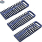 Olsa Tools Canada magnetic socket organizer tray with neatly arranged sockets for easy tool management and storage.