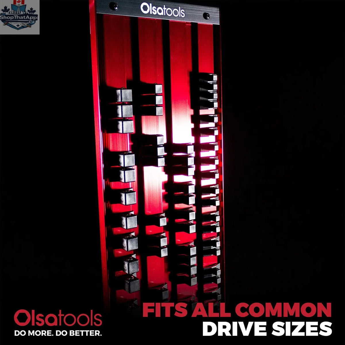 90-Slot Aluminum Socket Tray for Organized Portable Tool Storage - Shopthatapp.ca