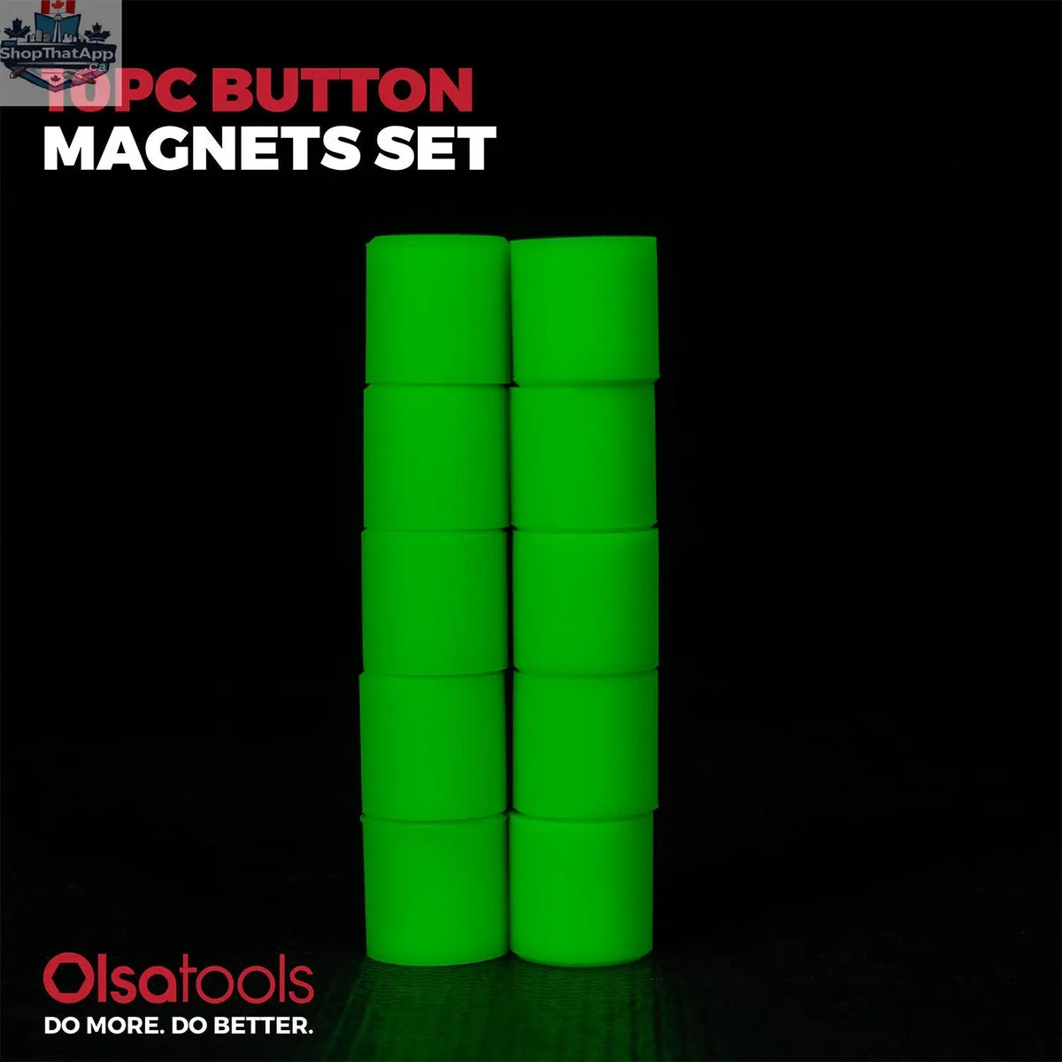 Magnetic Silicone Buttons 10pc Set - Strong Non-Scratch Magnets - Shopthatapp.ca