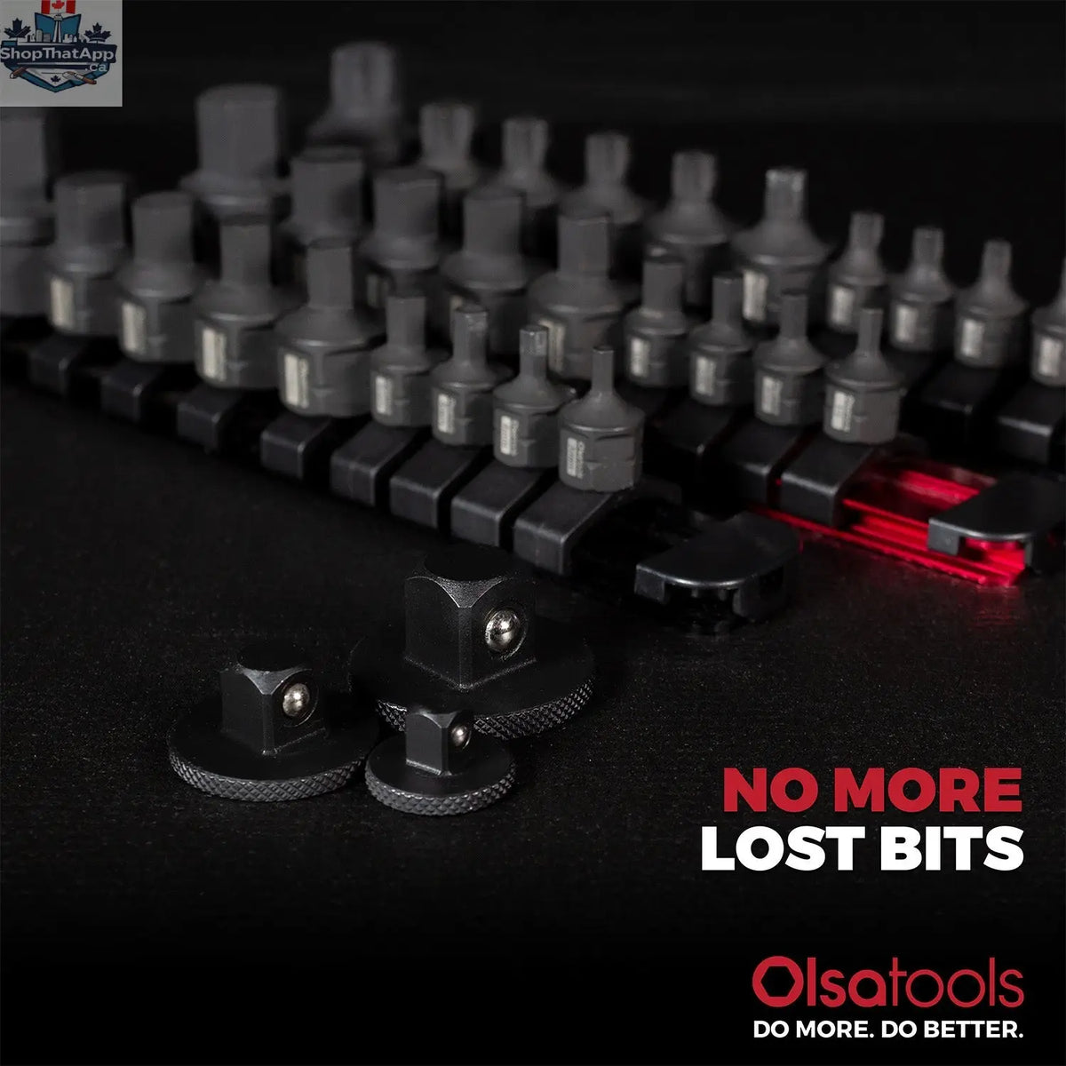 3pc Stubby Impact Sockets Clips for Secure Bit Storage - Shopthatapp.ca