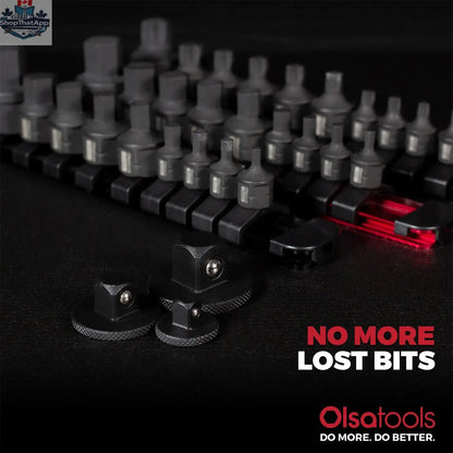 3pc Stubby Impact Sockets Clips for Secure Bit Storage - Shopthatapp.ca