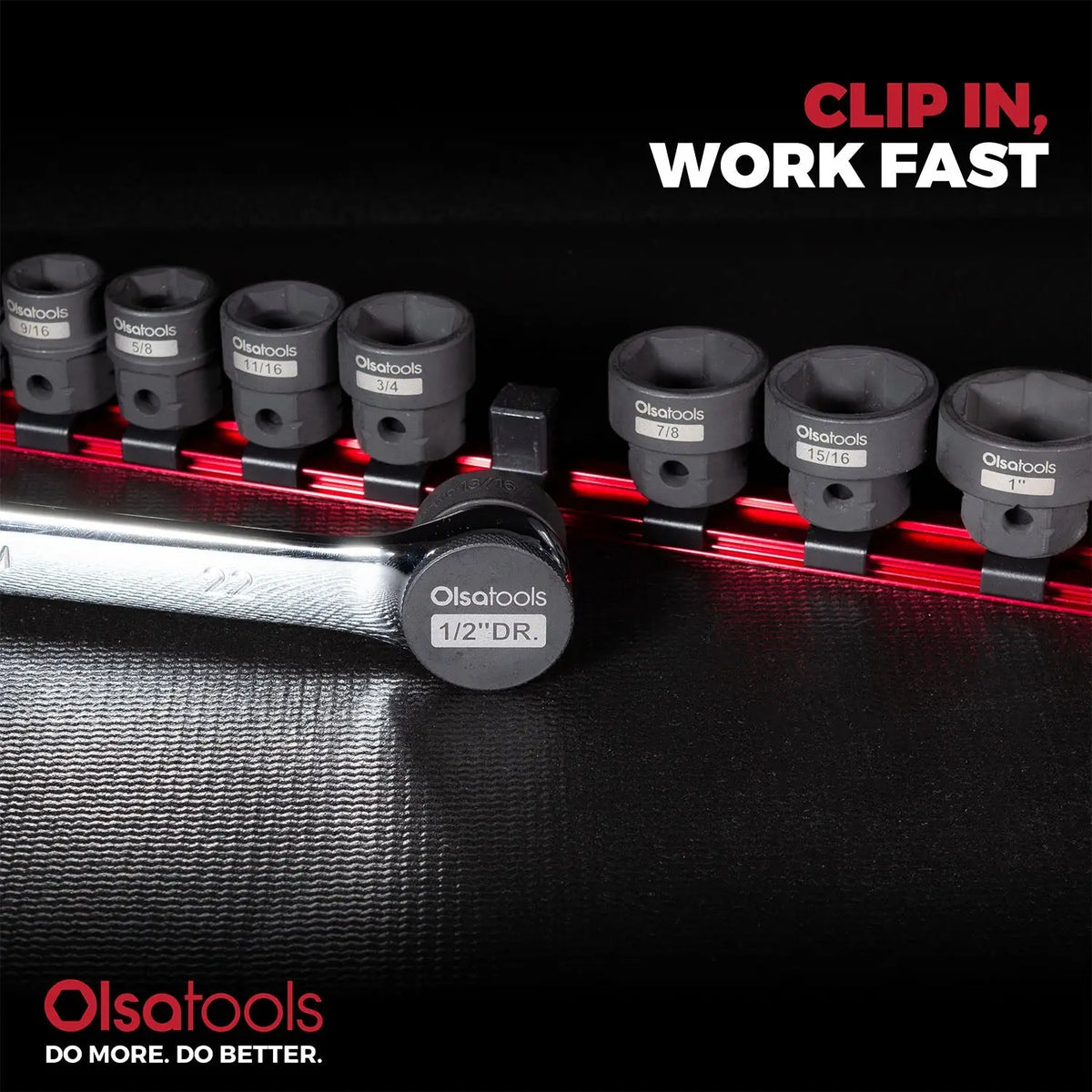 3pc Stubby Impact Sockets Clips for Secure Bit Storage - Shopthatapp.ca