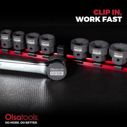 3pc Stubby Impact Sockets Clips for Secure Bit Storage - Shopthatapp.ca