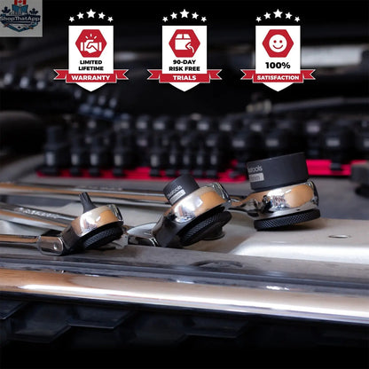 3pc Stubby Impact Sockets Clips for Secure Bit Storage - Shopthatapp.ca