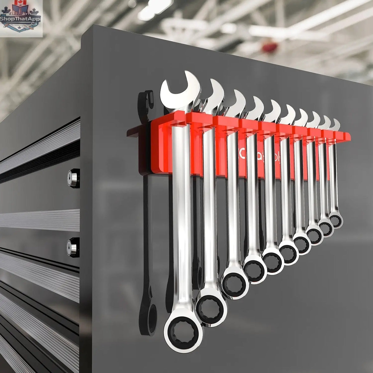 Magnetic Tool Organizer - Durable Magnetic Wrench Holder for Efficient Workspace Management - Shopthatapp.ca