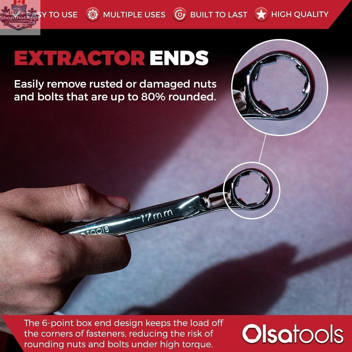 Bolt Extractor Wrench Sets with FlexPro LED Flashlight - Shopthatapp.ca