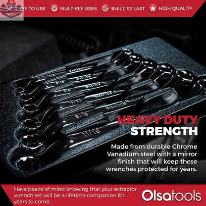 Bolt Extractor Wrench Sets with FlexPro LED Flashlight - Shopthatapp.ca