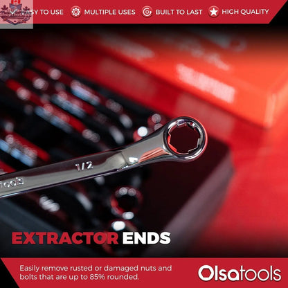 Bolt Extractor Wrench Sets with FlexPro LED Flashlight - Shopthatapp.ca