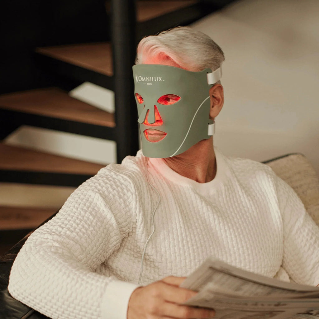 Omnilux Contour Face - Red Light + Infrared Light Therapy (MEN) - Shopthatapp.ca
