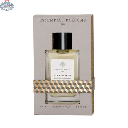 Essential Parfums Nice Bergamote EDP 100ml bottle with gold cap and minimalist label, showcasing fresh citrus fragrance.