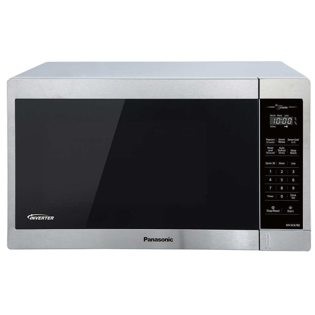 PANASONIC 1.3 CU FT Stainless Steel Genius Microwave - Refurbished with Home Essentials warranty - NN-SC678S - Shopthatapp.ca