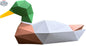 Sofs Lifestyle DIY 3D duck origami kit with colorful paper sheets and instructions for creating a paper model duck.