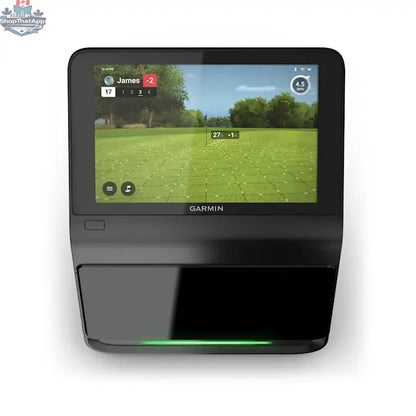 Launch monitor golf rangefinder by The Golfather Ltd., model Approach R50, showing the device with display screen and measurement buttons.