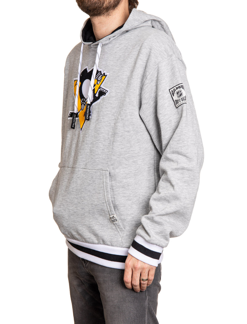 Pittsburgh Penguins "Muskoka Style" Premium Chenille Woven Logo Hoodie - Shopthatapp.ca