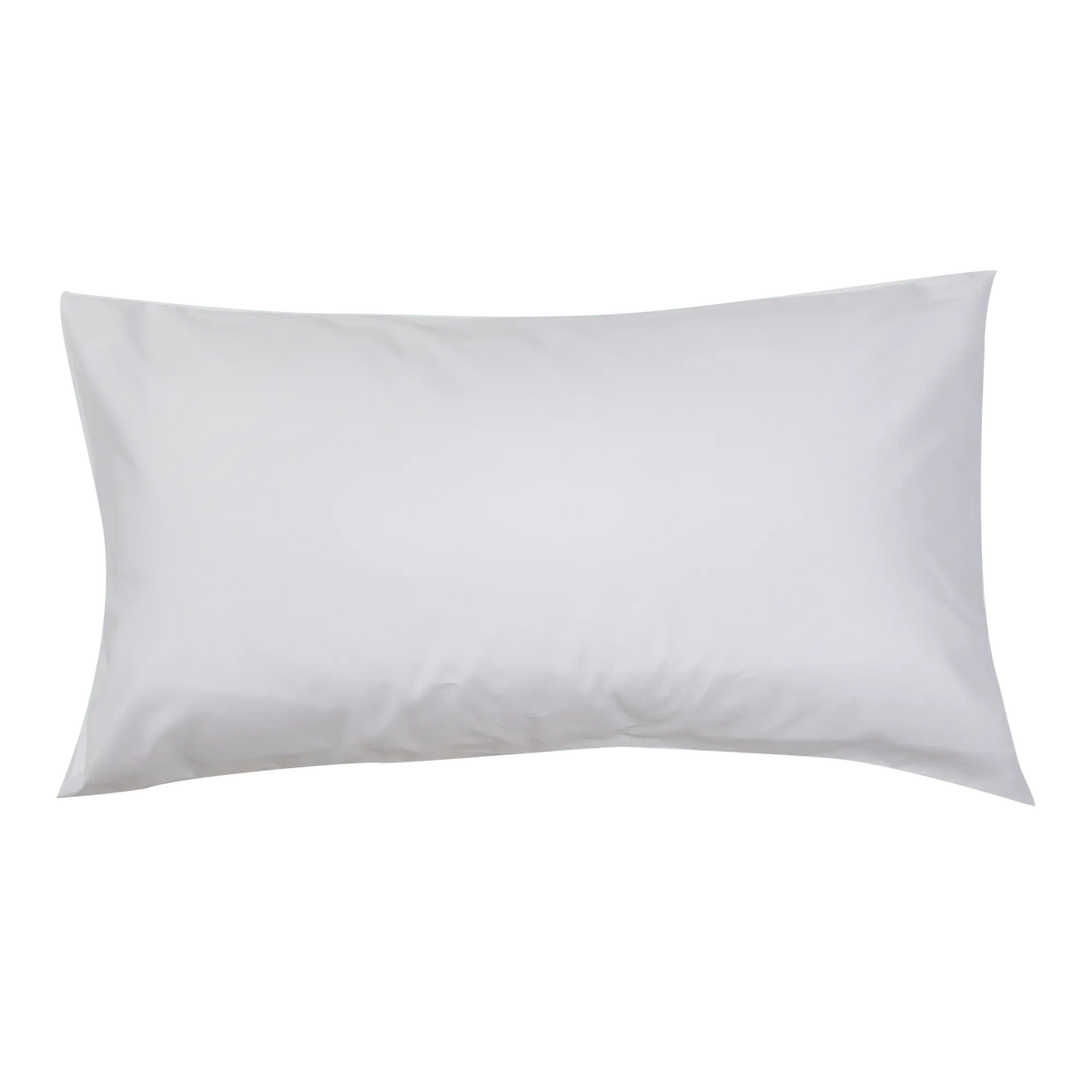 White organic percale pillowcase from Skylark+Owl Canada, soft and breathable for luxurious sleep.