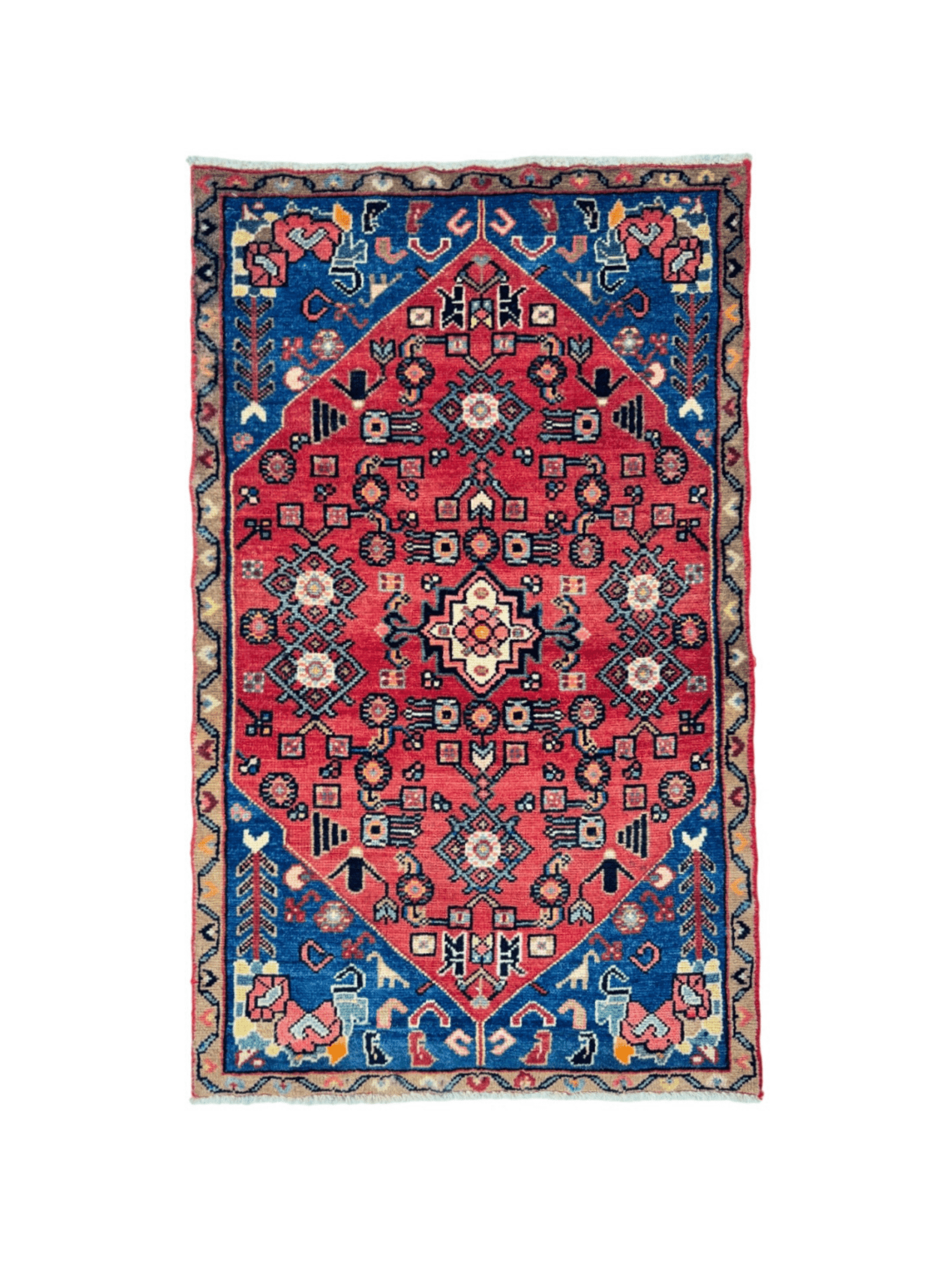 Persian Hamadan Rug | 2' 5” x 4' - Shopthatapp.ca