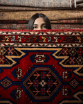 Persian Mazlaghan Rug | 2' 7" x 4' 2" - Shopthatapp.ca