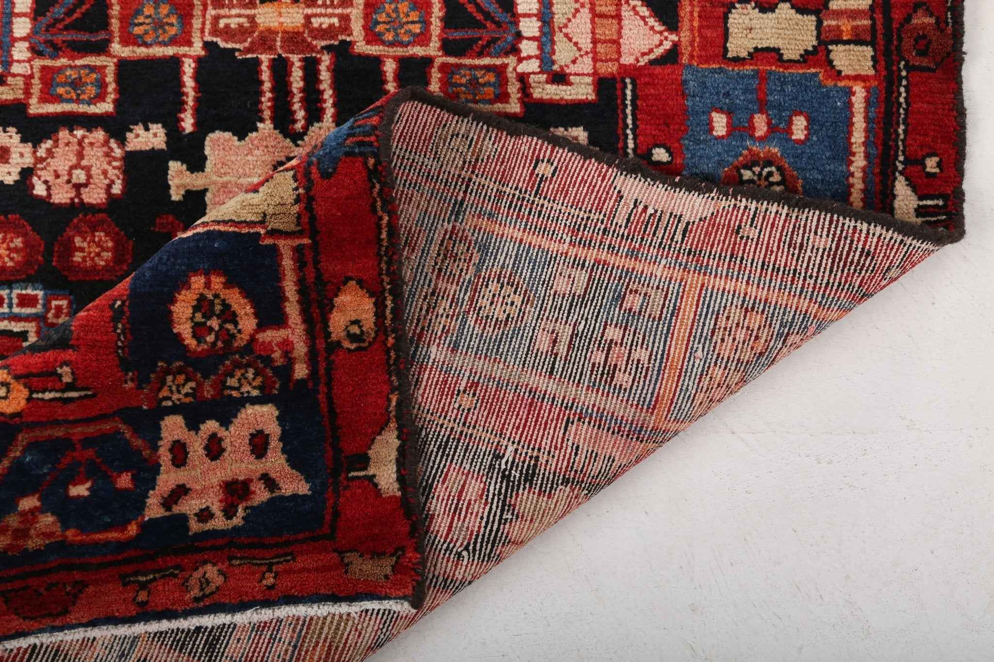 Persian Nahavand Runner Rug | 3' 8" x 16' 1"