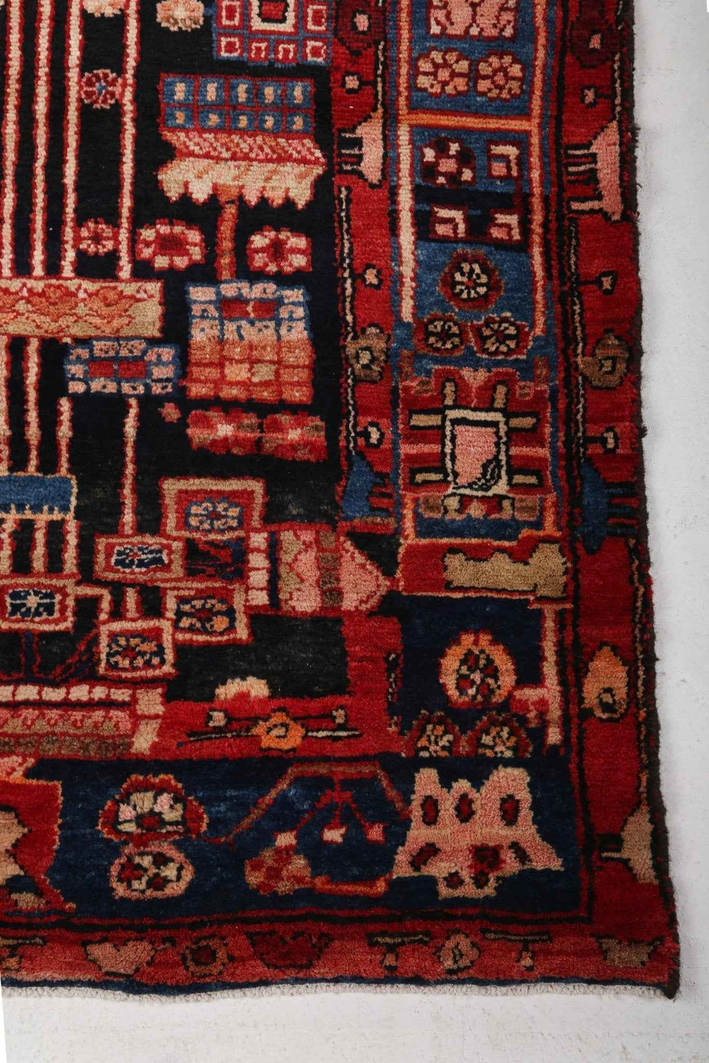 Persian Nahavand Runner Rug | 3' 8" x 16' 1"