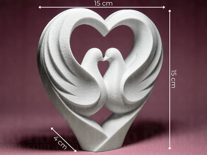 Doves to Heart Love Series - Celebrate Your Love with Exquisite Art - Shopthatapp.ca