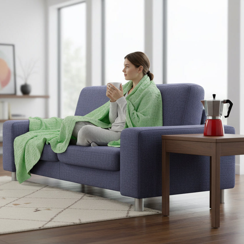 Box Waffle Wearable Cotton Throw (2 Colors) - Shopthatapp.ca