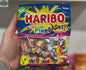 Colorful HARIBO SOUR PIXEL RAINBOW candy in a 160g bag, featuring vibrant pixel-shaped sweets from Snack Bar Co.
