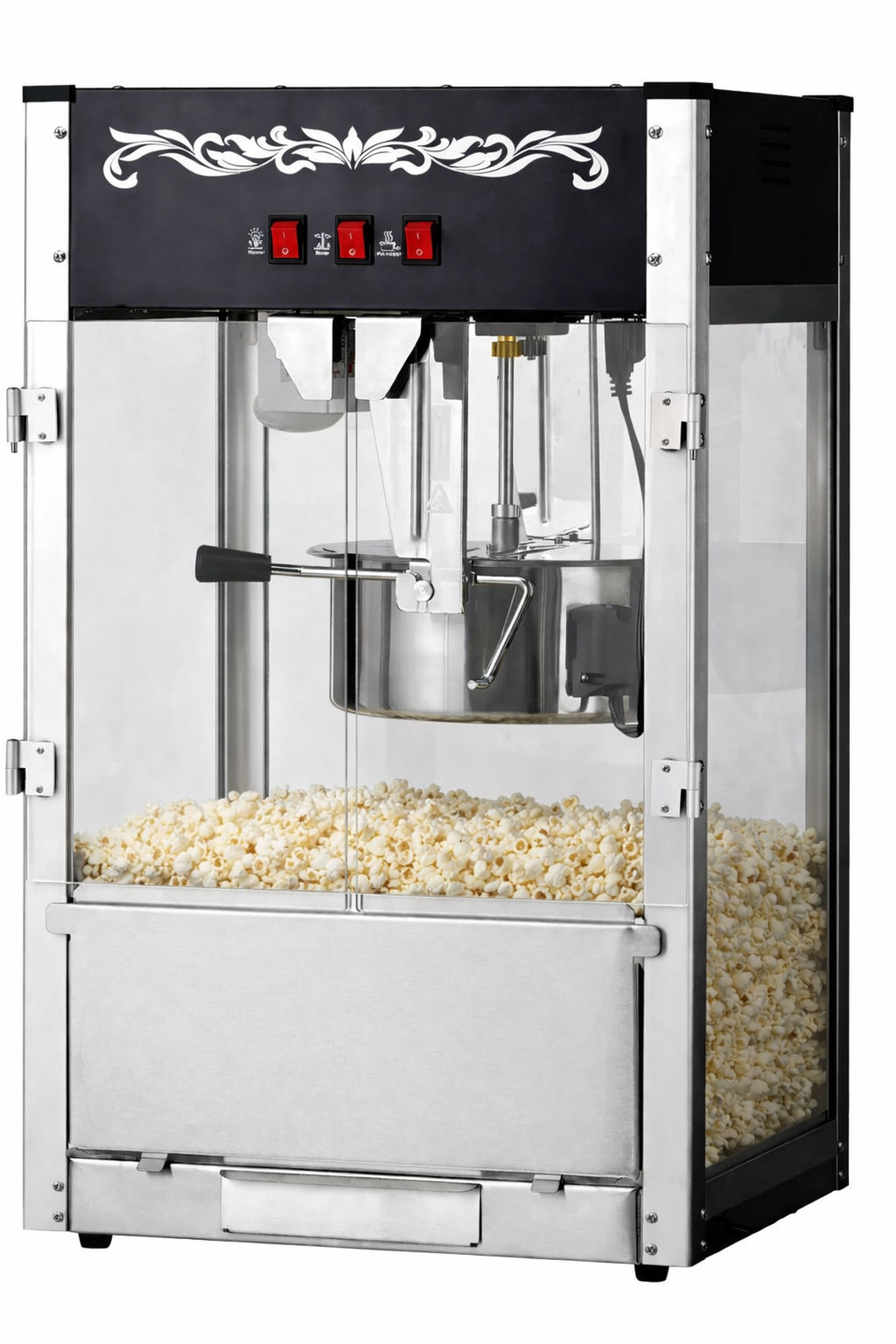 16oz Black Canadian Commercial Popcorn Machine - Shopthatapp.ca