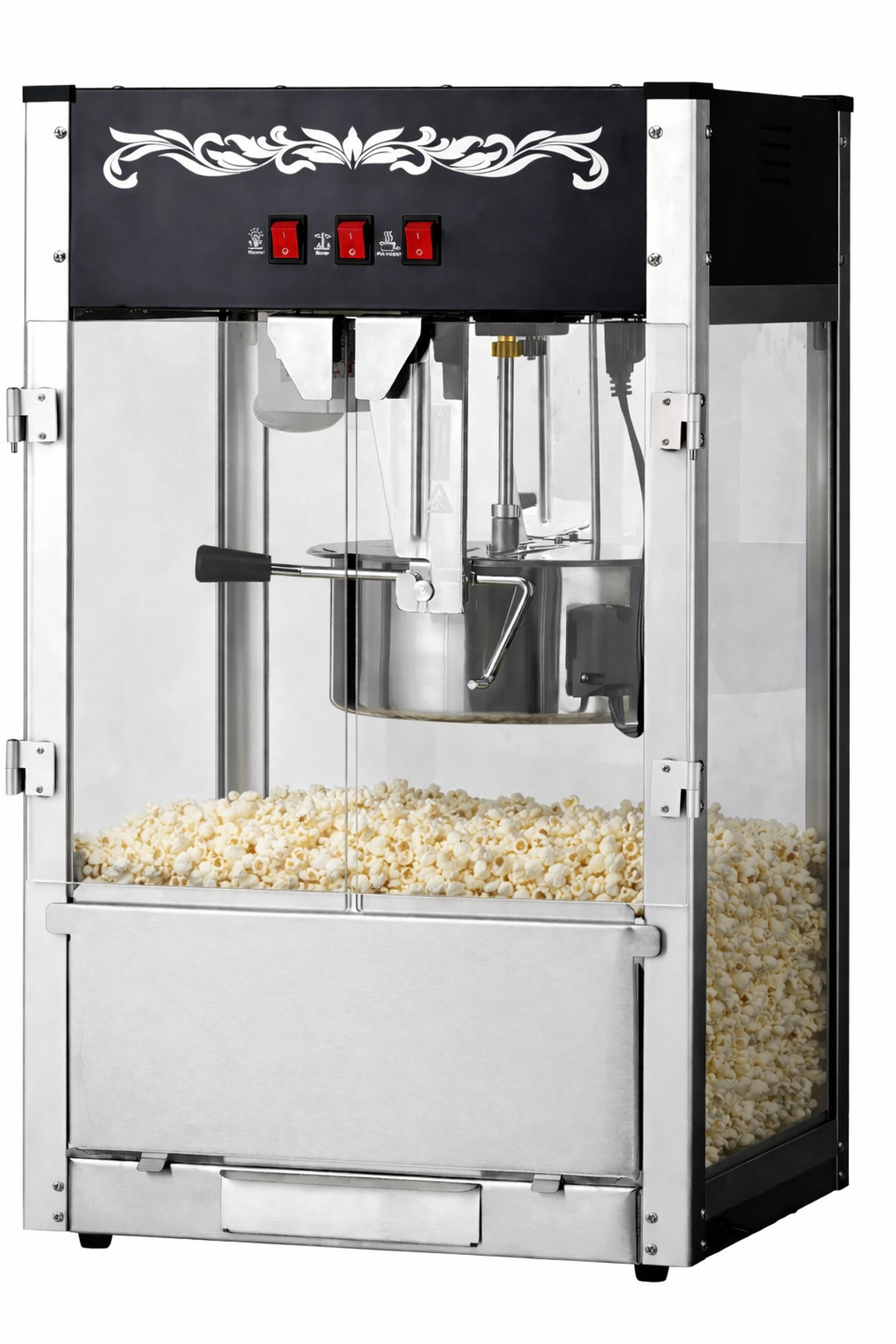 16oz Black Canadian Commercial Popcorn Machine - Shopthatapp.ca