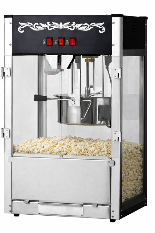 16oz Black Canadian Commercial Popcorn Machine - Shopthatapp.ca