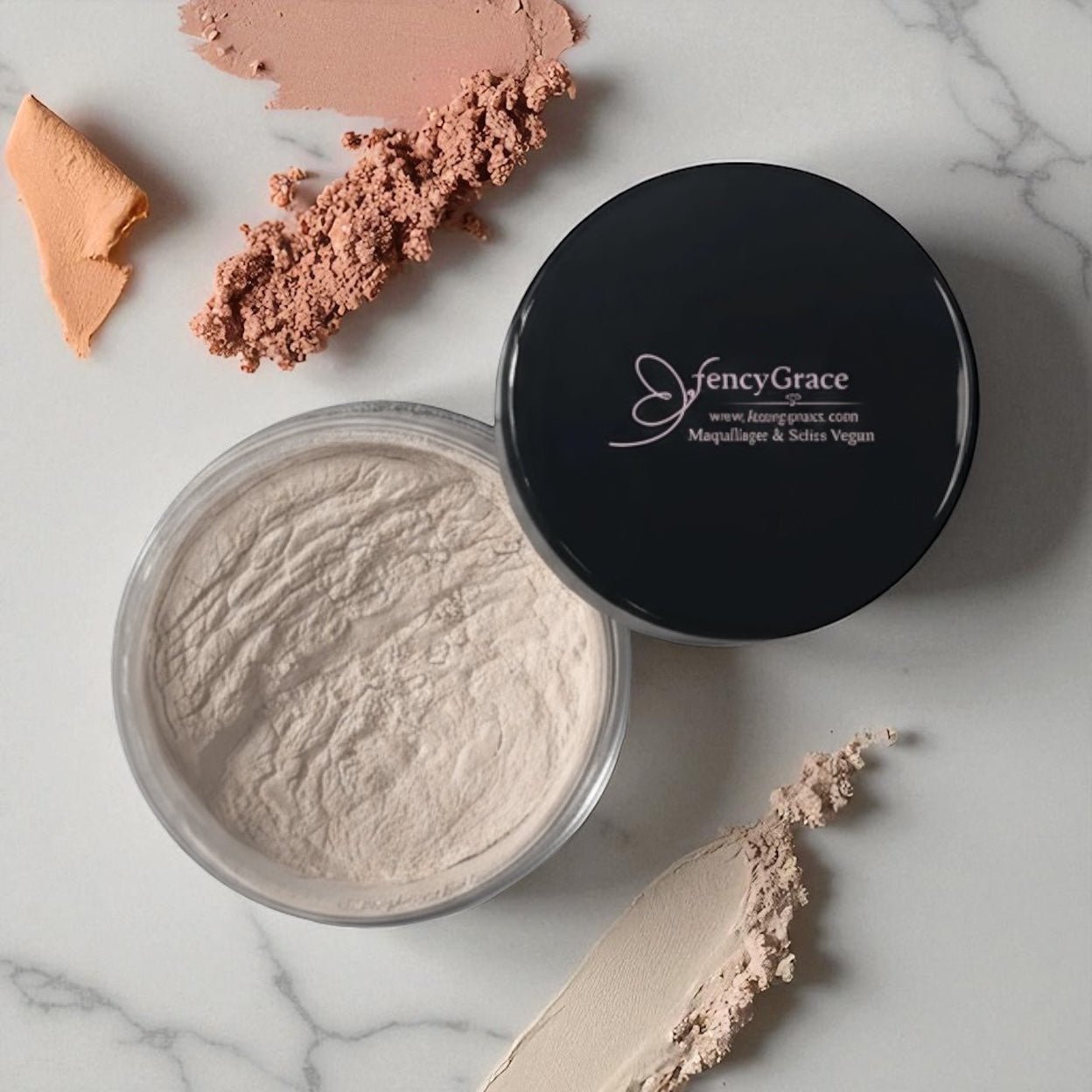 Poudre de finition vegan matifiante longue tenue et lissante - FencyGrace Canada - Shopthatapp.ca