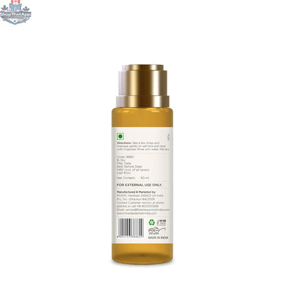 Ayurvedic Forest Essentials face wash for oily skin with saffron and neem, sulphate-free, in a clear bottle with natural ingredients.