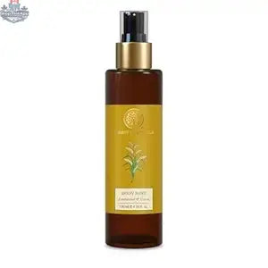 Forest Essentials sandalwood vetiver body mist with aloe vera, hydrating perfume spray for a soothing, fragrant scent.