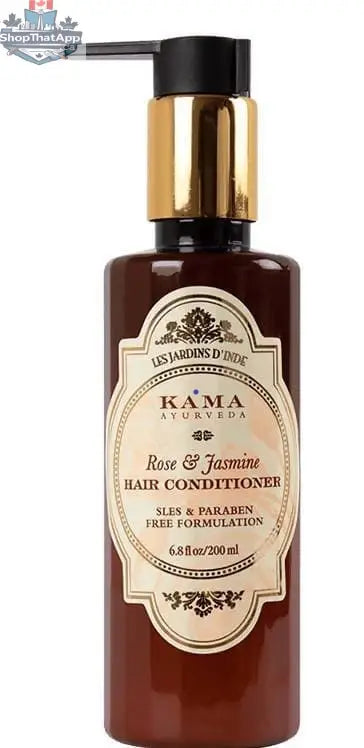 Rose Jasmine Conditioner from Kama Ayurveda for nourished hair, 200ml, with botanical ingredients and a gentle, fragrant formula.