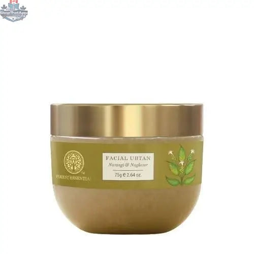 Forest Essentials Ubtan Narangi & Nagkesar for radiant skin, natural beauty personal care product with fresh ingredients and traditional packaging.