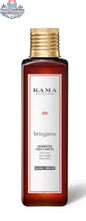 Kama Ayurveda Bringadi Hair Oil for intensive hair treatment, showing a bottle of herbal hair oil with natural ingredients.