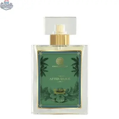 Prithvi Mart aloe vera and mandarin after shave spray in a sleek bottle, designed for soothing relief and refreshing skin after shaving.
