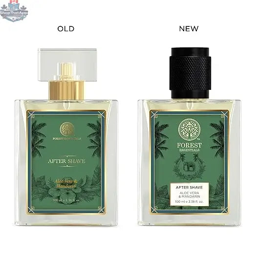 Prithvi Mart Aloe Vera and Mandarin after shave spray with soothing aloe and refreshing citrus for calming skin after shaving.