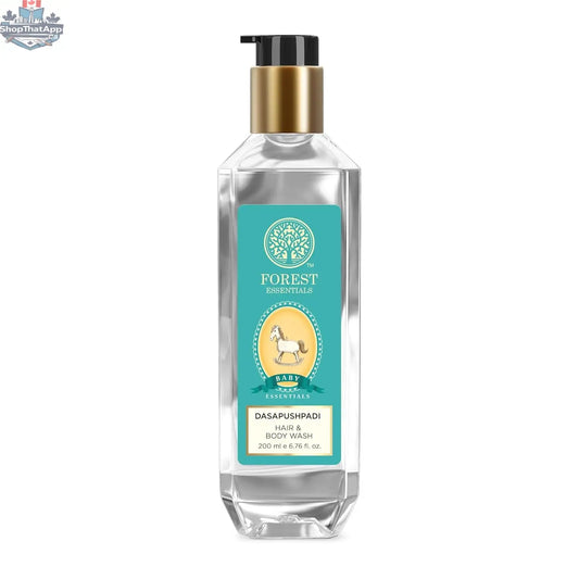 Forest Essentials Dasapushpadi baby wash with natural herbs, gentle hair and body cleanser for infants and young children.
