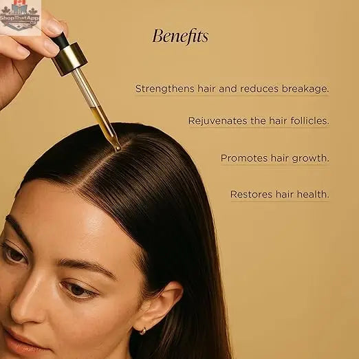 Forest Essentials Ayurvedic Hair Growth Serum with Redensyl and Anagain in 50ml bottle, showing the serum and herbal ingredients.
