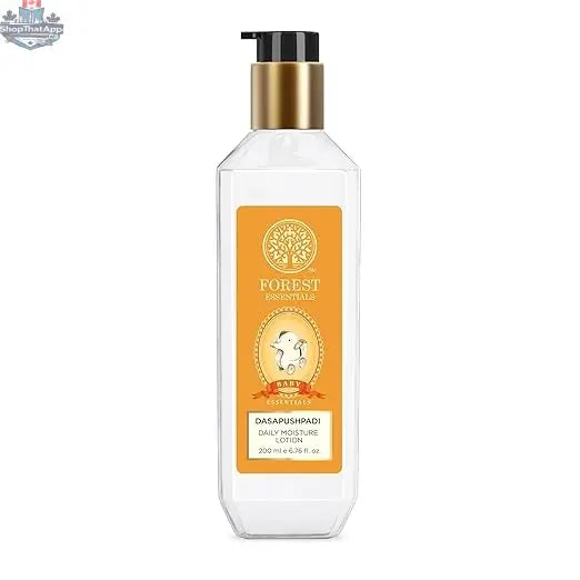 Forest Essentials baby lotion Dasapushpadi daily moisture lotion for babies, with natural ingredients and gentle hydrating formula.