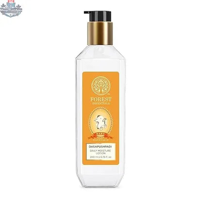 Forest Essentials baby lotion Dasapushpadi daily moisture lotion for babies, with natural ingredients and gentle hydrating formula.