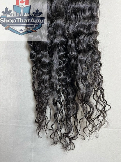 Indian Virgin Curly Hair bundles from Prithvi Mart, showcasing lush, natural curly hair extensions with full volume and texture.